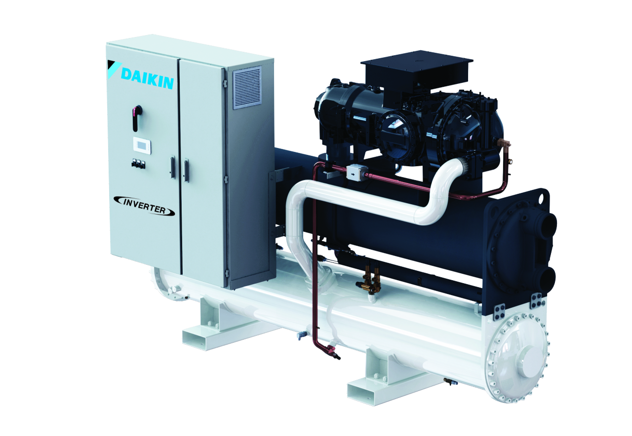 Холодильная машина с водяным охлаждением конденсатора